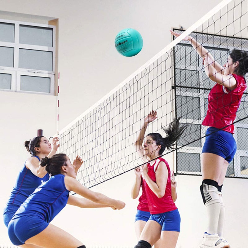 Runleaps Volleyball, Waterproof Indoor Outdoor Volleyball for Beach Game Gym Training (Official Size 5, Blue) - Image 5